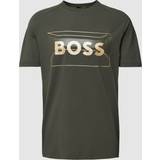 56 - Grøn T-shirts & Toppe BOSS T-Shirt 50514527 Grün Regular Fit