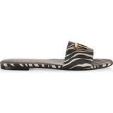Satin - Slip-on Hjemmesko & Sandaler Tom Ford Embellished zebra-print sandals multicoloured