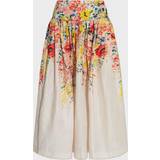 Blomstrede - Hør Nederdele Zimmermann Alight floral linen maxi skirt multicoloured