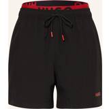 50 - Sort Badebukser Hugo Logo-print swim shorts with double waistband