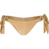 Guld Bikinitoppe Moda Minx Bikini-hose Goldfarben Landschaft für Damen