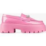 Jimmy Choo Pink Lave sko Jimmy Choo Bryer Loafer Flat Candy Pink