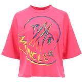 Moncler Dame T-shirts & Toppe Moncler T-Shirt Pink