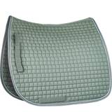 Horze Sadler & Tilbehør Horze Adepto Quilted Quick-Dry Dressage Saddle Pad for with Two-Tone Trim Beetle Khaki Green