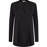 InWear Silke Overdele InWear Likoiw Blouse Premium 93% Silk Kvinde Bluser Relaxed Fit hos Magasin Black