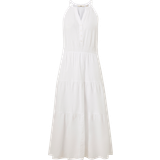 Esprit Dame - Hvid Kjoler Esprit Kjole Stripe Neckhold Hvid