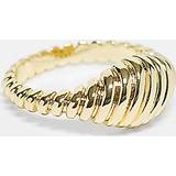 Ringe Pieces exclusive 18k plated chunky textured ring in goldM