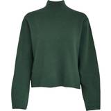 Minus Grøn Tøj Minus Lupi High Neck Knit Pullover Dam Sweaters