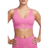 Sports-BH'er - Træningstøj Nike Indy Plunge Cutout Medium-Support sports bh Damer Tøj Pink