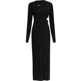Versace Viskose Tøj Versace Dress Woman colour Black Black