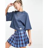 Lee Dame Sweatere Lee – Blå t-shirt med raglanärm