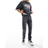 Lee 11,5 - Dame - W38 Jeans Lee – Rider – Blekgrå slitna jeans med smal passform-Grå/a