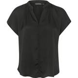 Soaked in Luxury Dame Skjorter Soaked in Luxury Slparis Top Kvinde Toppe Classic Fit hos Magasin Black