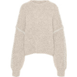 Alpaka - Off-Shoulder Tøj Vero Moda Zen Pullover - Birch Melange