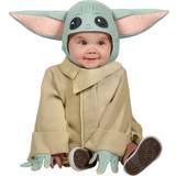 Beige Udklædningstøj Rubies Disney Star Wars Baby Yoda Costume
