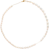 Hvid Halskæder Sorelle Jewellery Cloud Necklace - Gold/Pearl