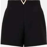 Valentino Dame Bukser & Shorts Valentino VGOLD wool and silk shorts black