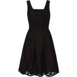60 - Viskose Kjoler Yumi Womens/Ladies Jacquard Organza Dress Black