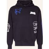 48 - Jersey Sweatere Daily Paper Mens Deep Navy Rami Branded-print cotton-jersey Hoody