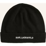 Karl Lagerfeld Dame Huer Karl Lagerfeld K/essential Beanie, Man, Black, One One