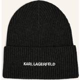 Karl Lagerfeld Dame Tilbehør Karl Lagerfeld K/essential Beanie, Woman, Black, One One