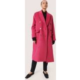 Soaked in Luxury Pink Tøj Soaked in Luxury Frakke slfIa Coat Rosa