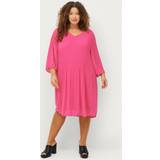 Chiffon - Pink Kjoler Zizzi Kjole caCathrine 1/2 Blk Dress Rosa 54/56
