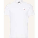 Napapijri L T-shirts & Toppe Napapijri Ealis Short Sleeve Polo T Shirt White