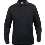 Clique Slids Tøj Clique Classic Lincoln Long Sleeve Polo 028245 Black Colour: Black