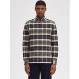 Fred Perry Herre Skjorter Fred Perry Brushed Tartan Shirt, Green