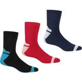 Regatta Sort Undertøj Regatta Womens/Ladies Boot Socks 6 UK-8 UK Black/Cherry Pink/Navy