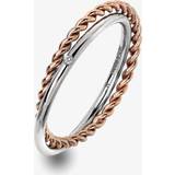 Hot Diamonds Ringe Hot Diamonds Unity Rose Gold and Silver Double Band Ring O DR211/O