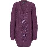 Lilla - Uld Kjoler Pinko Dress Woman colour Violet Violet