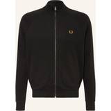 Fred Perry Sort Jakker Fred Perry Checkboard Taped Zip Through Jacket Black