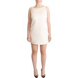 Korte kjoler - Polyester - Ærmeløs Elisabetta Franchi Sleeveless Mini Shift Dress - White
