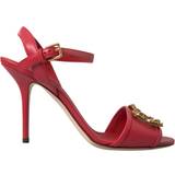 Hvid Højhælede sko Dolce & Gabbana Red Ankle Strap Stiletto Heels Sandals Shoes EU38/US7.5