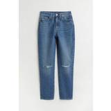 H&M Blå Tøj H&M Mom Comfort Ultra High Ankle Jeans Denimblå Loose jeans. Farve: Denim blue størrelse