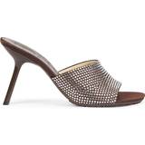 Slip-on Sandaler med hæl Loewe Crystal-embellished sandal black