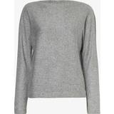 Vince 8 Tøj Vince Womens Silver Dust-220hsd Brushed-texture Relaxed-fit Knitted Jumper