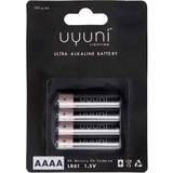 Batterier - Engangsbatterier - Sort Batterier & Opladere Uyuni Alkaline AAAA 600mAh 4-pack