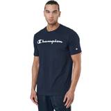 Champion Herre - L T-shirts Champion Crewneck T-shirt Sky Captain, Male, Tøj, T-shirt, Blå