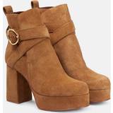See by Chloé Ankelstøvler See by Chloé Lyna platform ankle boots brown