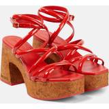 41 ½ - Rød Højhælede sko Jimmy Choo Cecelia leather sandals red