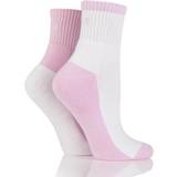 Elle Strømper Elle Pair Sports Cushioned Ankle Socks Pink 4-8