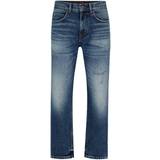 Herre - Turkis Jeans Hugo Loose-fit jeans in vintage-washed comfort-stretch denim