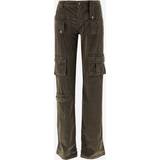 Blumarine Bukser & Shorts Blumarine Green Straight-Leg Cargo Pants N0520 Dark Olive IT