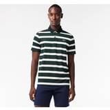 Lacoste Stribede Tøj Lacoste Recycled Fiber Anti-UV Golf Polo Shirt Green White