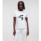 Karl Lagerfeld Dame Overdele Karl Lagerfeld Ikonik 2.0 T-Shirt, White