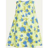 Marni S Kjoler Marni Women's A-Line Floral Cotton Midi-Dress Lemonade Lemonade