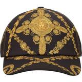 Versace Dame Hovedbeklædning Versace Maschera Baroque satin baseball cap yellow